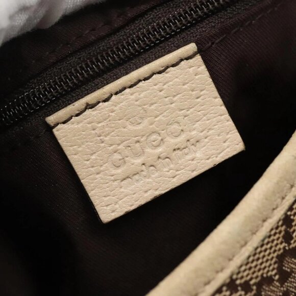 GUCCI GG Canvas Abbey Shoulder Bag Beige Gold 131326 Auth SW1474 - Picture 10 of 16
